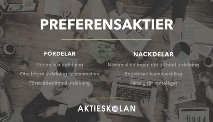 Fördelar och nackdelar med preferensaktier