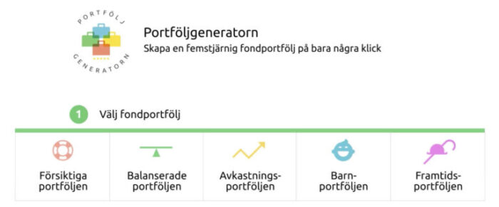 Räntefonder-portföljgeneratorn